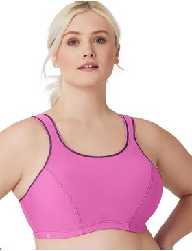 Спортивный бюстгальтер Glamorise GI9160 розовый, Цвет: розовый, Размеры: 100C, изображение 4