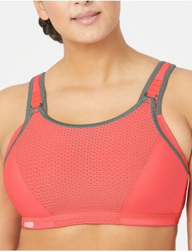 Спортивный бюстгальтер для фитнеса Glamorise GI9167 коралл, Цвет: коралл, Размеры: 100B