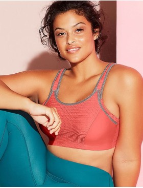 Спортивный бюстгальтер для фитнеса Glamorise GI9167 коралл, Цвет: коралл, Размеры: 100B, изображение 6