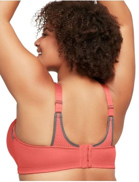 Спортивный бюстгальтер для фитнеса Glamorise GI9167 коралл, Цвет: коралл, Размеры: 100B, изображение 2