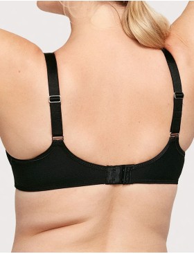 Бюстгальтер мягкий кружевной Glamorise GI9855 черный, Цвет: черный, Размеры: 90H, изображение 2