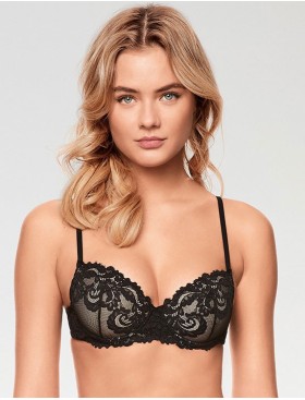 Кружевной бюстгальтер балконет Infiore PIZZO 5001 luxury black, Цвет: luxury black (черный+беж), Размеры: 85B, изображение 3