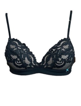 Треугольный бюстгальтер без косточек Infiore PIZZO 5010 luxury black, Цвет: luxury black (черный+беж), Размеры: 75B, изображение 4