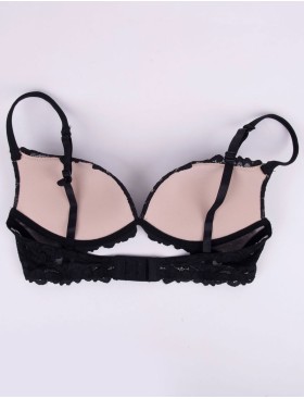 Бюстгальтер пуш-ап без косточек Infiore PIZZO 5011 luxury black, Цвет: luxury black (черный+беж), Размеры: 80B, изображение 4