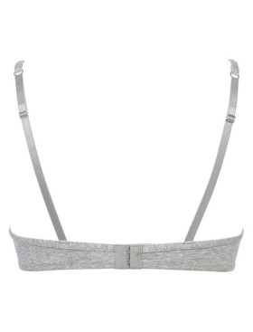 Хлопковый бюстгальтер без косточек Infiore SAMBA 856 grigio melange, Цвет: grigio mel (серый), Размеры: 65B, изображение 3