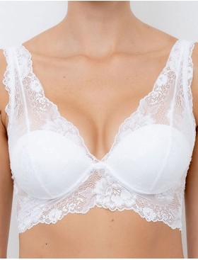 Бюстгальтер бралетт пуш-ап Lormar GEM bianco, Цвет: bianco (белый), Размеры: 75B