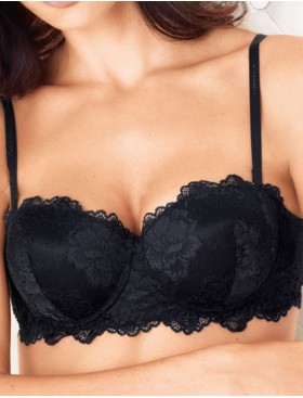 Бюстгальтер анжелика пуш-ап Lormar DELUXE nero, Цвет: nero (черный), Размеры: 80B