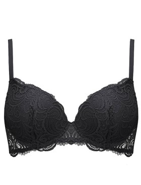 Бюстгальтер балконет Lormar FRIZZANTE PLUNGE nero, Цвет: nero (черный), Размеры: 75D, изображение 5