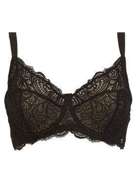 Кружевной бюстгальтер Lormar FRIZZANTE SFODERATO nero, Цвет: nero (черный), Размеры: 70C, изображение 4