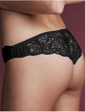 Кружевные бразилиана Lormar FRIZZANTE brasiliana nero, Цвет: nero (черный), Размеры: M