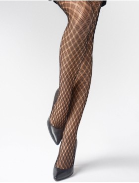 Колготки в сеточку Marilyn CHARLY A06 чёрный, Цвет: чёрный, Размеры: 1/2