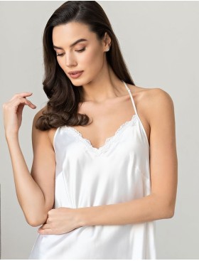 Шелковая сорочка с кружевом Mia-Amore MARJORY 3960 белый, Цвет: белый, Размеры: L, изображение 4