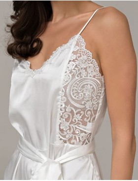 Шелковый комбидресс Mia-Amore MARJORY 3964 белый, Цвет: белый, Размеры: S, изображение 4