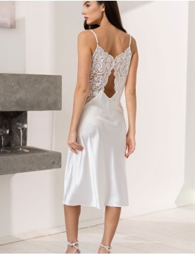 Шелковая сорочка с кружевом Mia-Amore MARJORY 3965 белый, Цвет: белый, Размеры: L, изображение 5