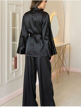 Костюм тройка из натурального шелка Mia-Amore MARJORY 3966 черный, Цвет: черный, Размеры: 3XL, изображение 4