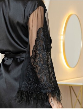 Комплект-тройка из шелка Mia-Amore MARJORY 3967 черный, Цвет: черный, Размеры: XL, изображение 5