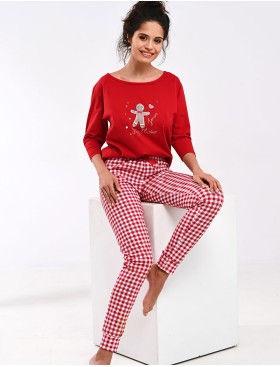 Хлопковая пижама Sensis CHRISTMAS COOKIE, Цвет: красный, Размеры: S, изображение 3