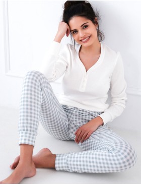 Женская пижама с брюками Sensis DESIRE, Цвет: серый, Размеры: L