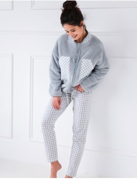 Женская пижама с брюками Sensis DESIRE, Цвет: серый, Размеры: L, изображение 4