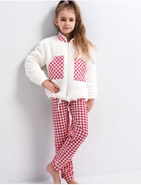 Хлопковая пижама для девочек Sensis PERFECT KIDS, Цвет: белый, Размеры: 122-128, изображение 2