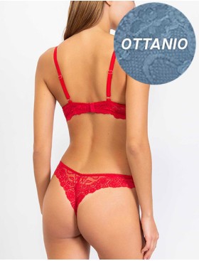 Комплект Sielei ALLURE 2680+2673 пуш-ап стринги ottanio, Цвет: ottanio (бирюзовый), Размеры: 75B, изображение 2