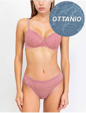 Комплект Sielei ALLURE 2688+2677 балконет бразилиана ottanio, Цвет: ottanio (бирюзовый), Размеры: 75C