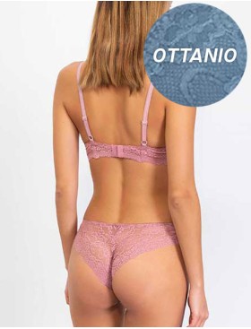 Комплект Sielei ALLURE 2688+2677 балконет бразилиана ottanio, Цвет: ottanio (бирюзовый), Размеры: 75C, изображение 2
