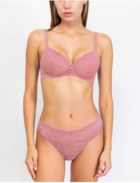 Комплект Sielei ALLURE 2688+2677 балконет бразилиана malva, Цвет: malva (лиловый), Размеры: 75C