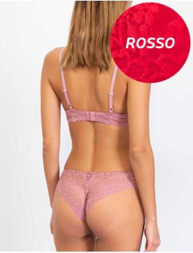 Комплект Sielei ALLURE 2688+2677 балконет бразилиана rosso, Цвет: rosso (красный), Размеры: 75B, изображение 2