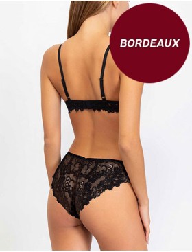 Комплект Sielei BERRIES 7422+7425 балконет и слипы bordeaux, Цвет: bordeaux (бордо), Размеры: 80B, изображение 2