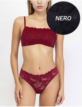 Комплект Sielei BERRIES 7426+7427 бандо бразилиана nero, Цвет: nero (черный), Размеры: 80B