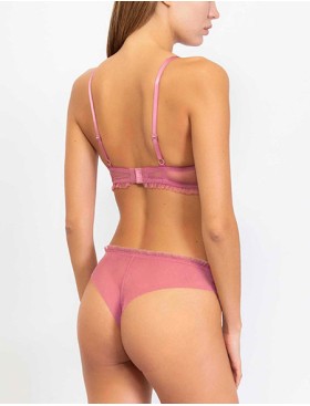 Комплект Sielei HEART GLOSS 7414+7417 пуш-ап бразилиана malva, Цвет: malva (лиловый), Размеры: 75B, изображение 2