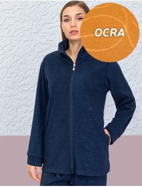 Флисовая пижама женская Sielei ROSES ON PILE RO14 ocra, Цвет: ocra (желтый), Размеры: 2XL, изображение 2