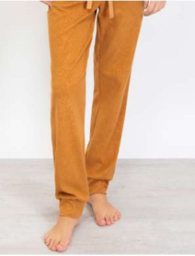 Флисовая пижама женская Sielei ROSES ON PILE RO14 ocra, Цвет: ocra (желтый), Размеры: 2XL, изображение 3