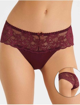 Трусы слипы Simona M 045/30 бордовый, Цвет: бордо, Размеры: L