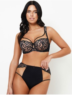 Бюстгальтер на большую грудь Subtille VENERA soft full cup, Цвет: черный+бежевый, Размеры: 65K, изображение 6