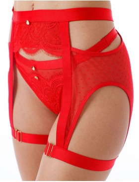 Пояс-чокер Coquette Revue DOTS 66114-28, Цвет: красный, Размеры: XS