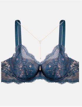 Кружевной бюстгальтер с поролоном Esotiq IDENTITY 41008 морская волна, Цвет: морская волна, Размеры: 90D, изображение 7