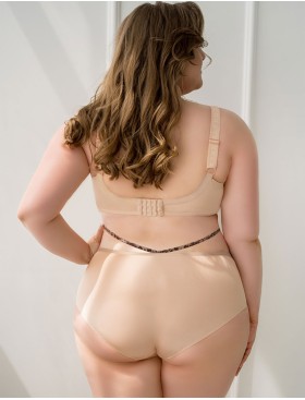 Мягкий бюстгальтер для большой груди Kris Line CAMA soft full cup, Цвет: бежевый, Размеры: 70L, изображение 3