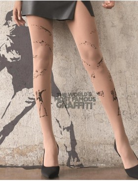 Колготки с рисунком Marilyn BANKSY BOMBER 2 20 den бежевый, Цвет: бежевый, Размеры: 1/2