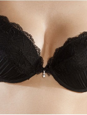 Бюстгальтер пуш-ап гель Mioocchi GISELLE 8140 nero, Цвет: nero (черный), Размеры: 70B, изображение 4