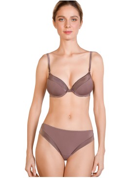 Бюстгальтер с пуш-ап гелем Mioocchi CRYSTALL 7735 stone, Цвет: stone (кофейный), Размеры: 90C, изображение 3