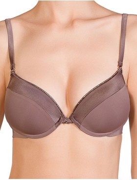 Бюстгальтер с пуш-ап гелем Mioocchi CRYSTALL 7735 stone, Цвет: stone (кофейный), Размеры: 90C