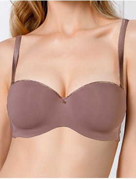 Бюстгальтер анжелика пуш-ап Mioocchi CRYSTALL 7739 stone, Цвет: stone (кофейный), Размеры: 70C