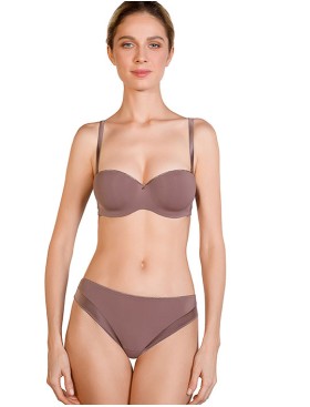 Бюстгальтер анжелика пуш-ап Mioocchi CRYSTALL 7739 stone, Цвет: stone (кофейный), Размеры: 70C, изображение 4