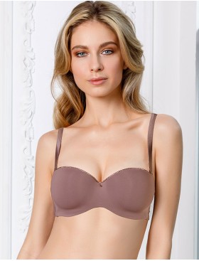 Бюстгальтер анжелика пуш-ап Mioocchi CRYSTALL 7739 stone, Цвет: stone (кофейный), Размеры: 70C, изображение 3