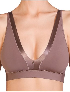 Бралетт со съемными вкладышами Mioocchi CRYSTALL 7740 stone, Цвет: stone (кофейный), Размеры: 70B