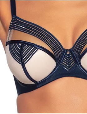 Бюстгальтер полупоролон на большую грудь Novika LOUNA MARINE N02, Цвет: темно-синий, Размеры: 90H, изображение 4