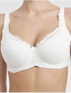 Бюстгальтер балконет Simona M 802/05 молоко, Цвет: молоко, Размеры: 75H