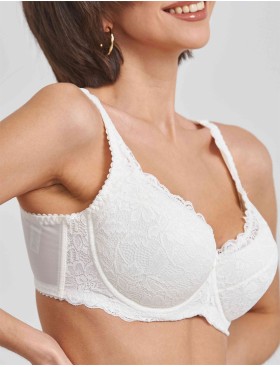 Бюстгальтер балконет Simona M 802/05 молоко, Цвет: молоко, Размеры: 75H, изображение 5